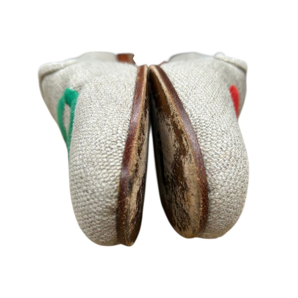 Stubbs & Wootton Slip On Loafer Flat Love Peace Size 8 Heart Peace Sign - Picture 9 of 11